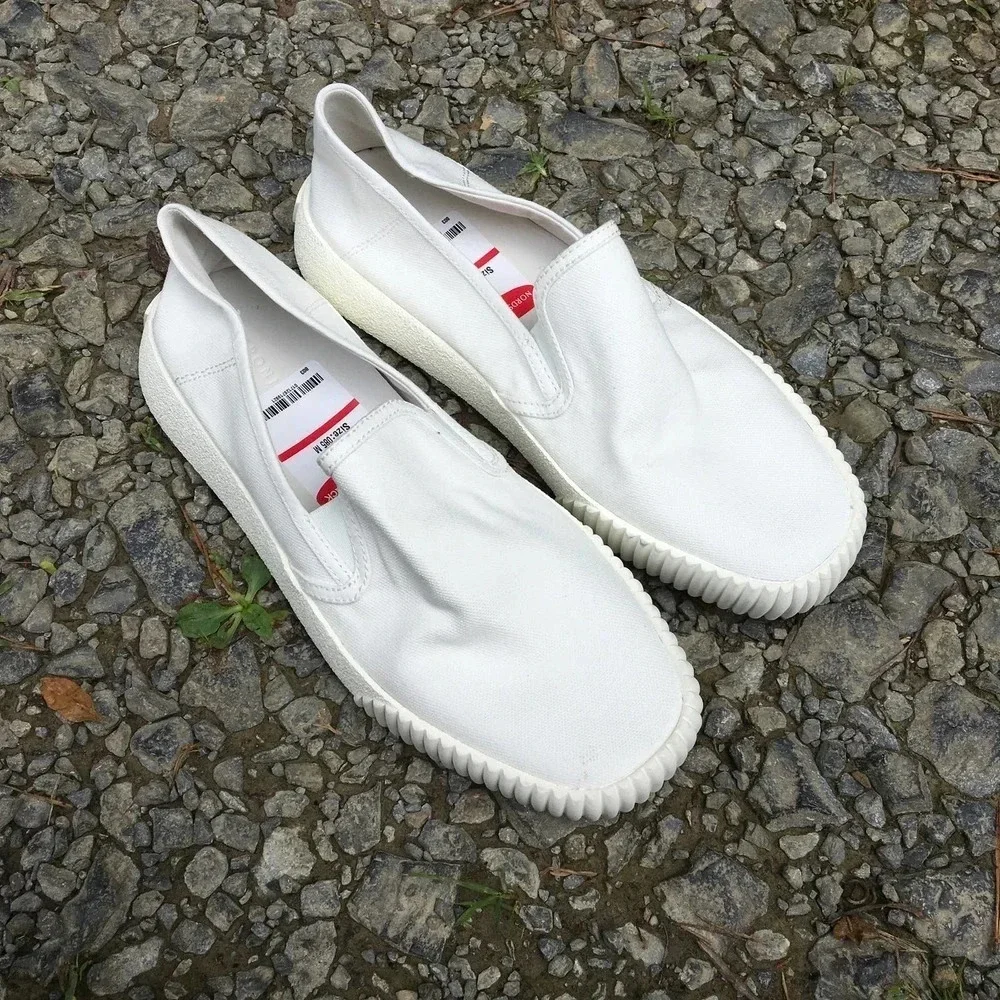 Veronica Beard Women Panelle Off White Slip-On Sneakers Size 8.5 NWT